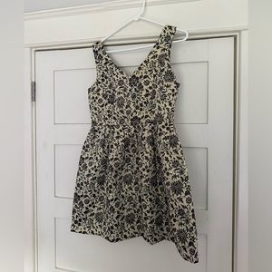 Jack by BB Dakota Gold Shimmer Floral dress size 8